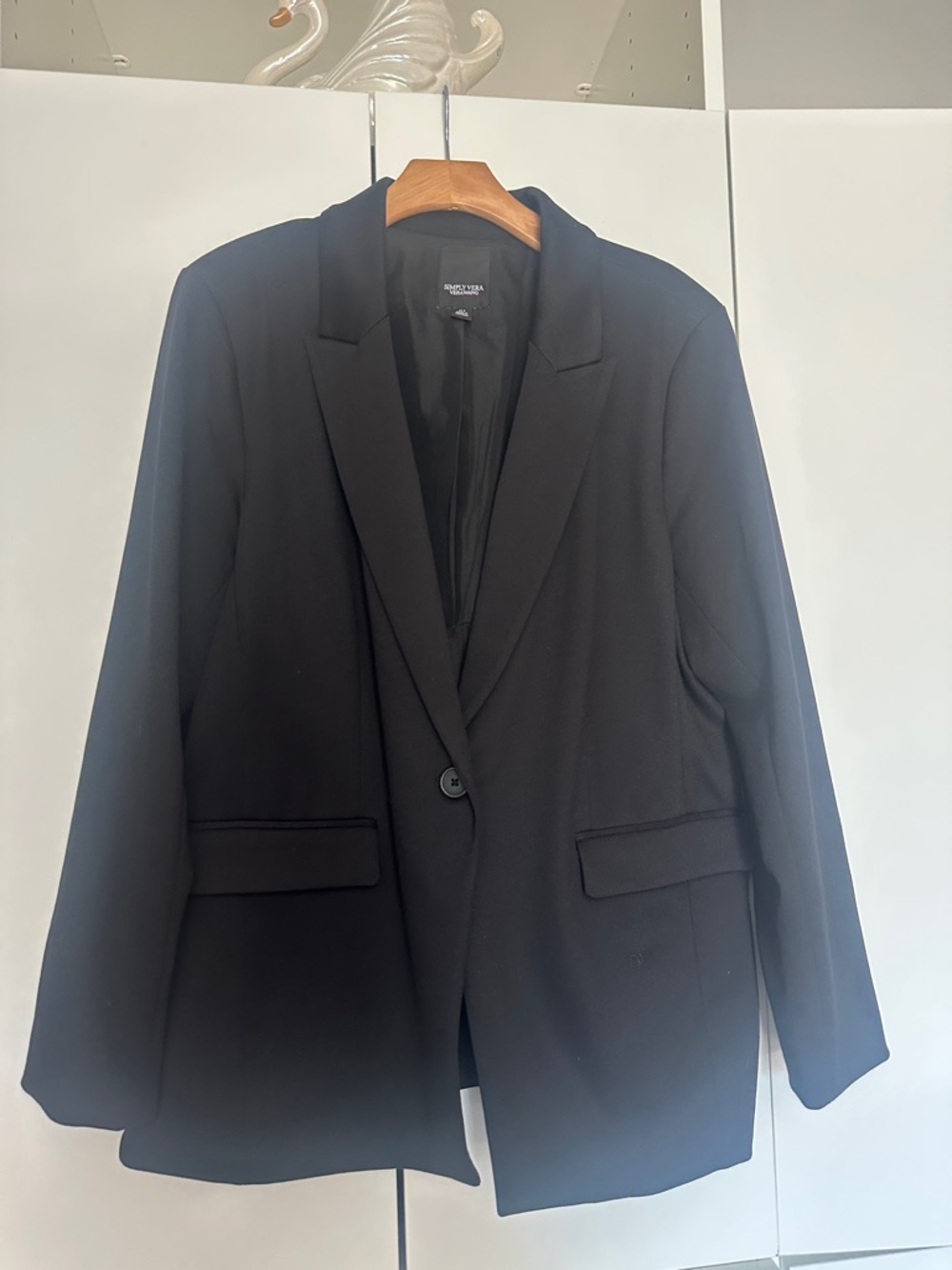 Classic Black Single-Button Blazer